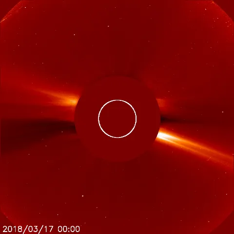 Image of solar wind