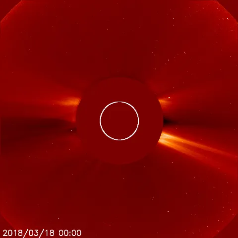 Image of solar wind