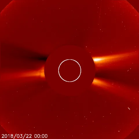 Image of solar wind