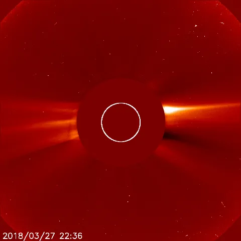 Image of solar wind