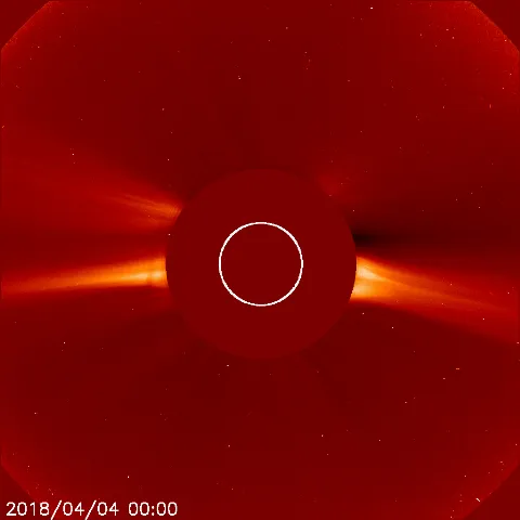 Image of solar wind