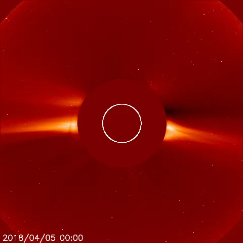 Image of solar wind