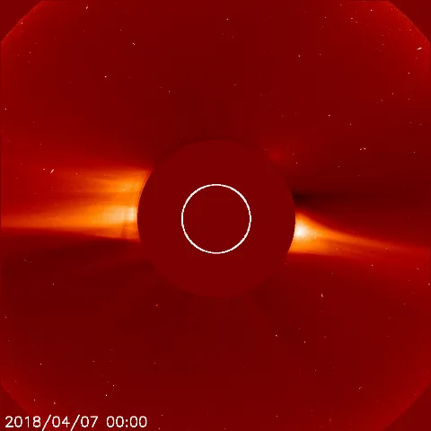 Image of solar wind