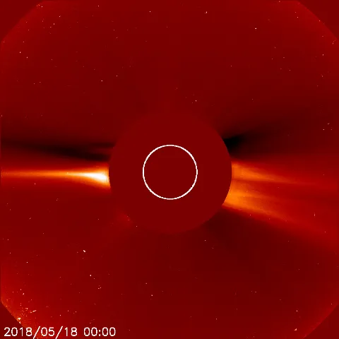 Image of solar wind