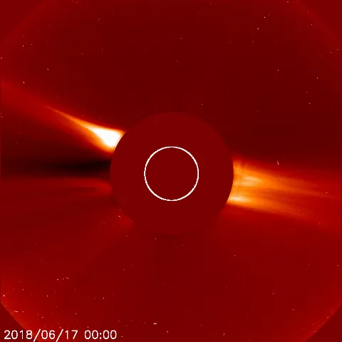 Image of solar wind