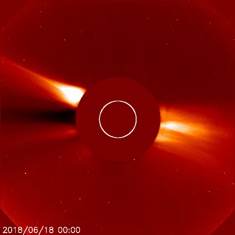 Image of solar wind