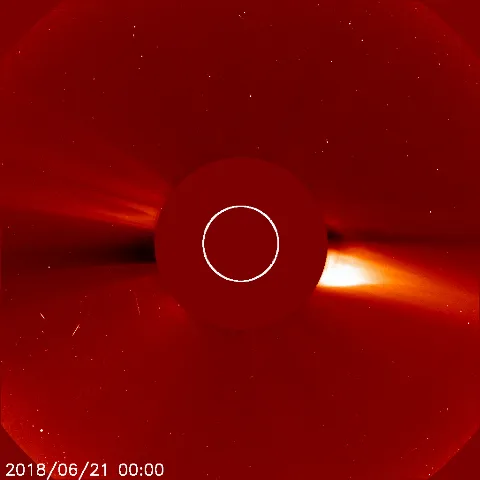 Image of solar wind