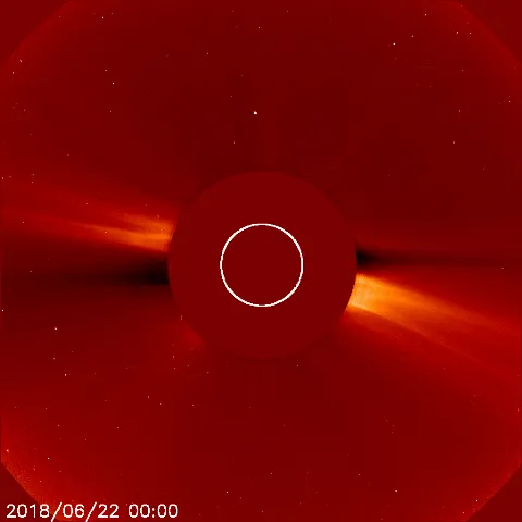 Image of solar wind