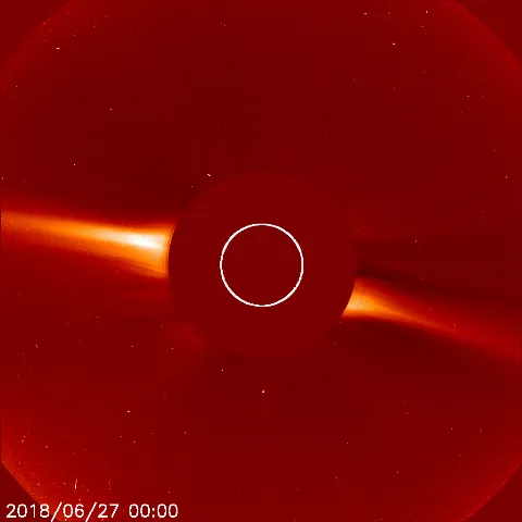 Image of solar wind