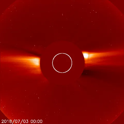 Image of solar wind