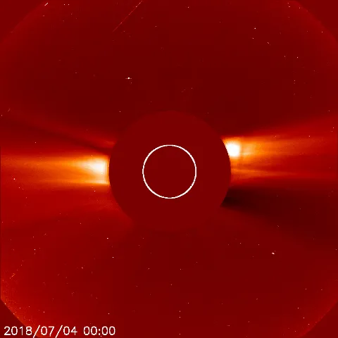 Image of solar wind