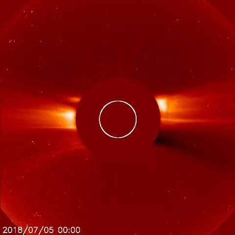 Image of solar wind