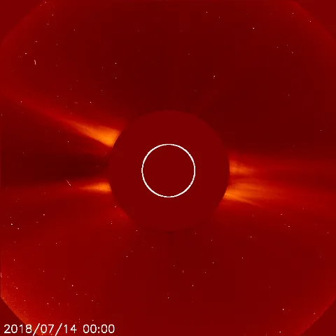 Image of solar wind