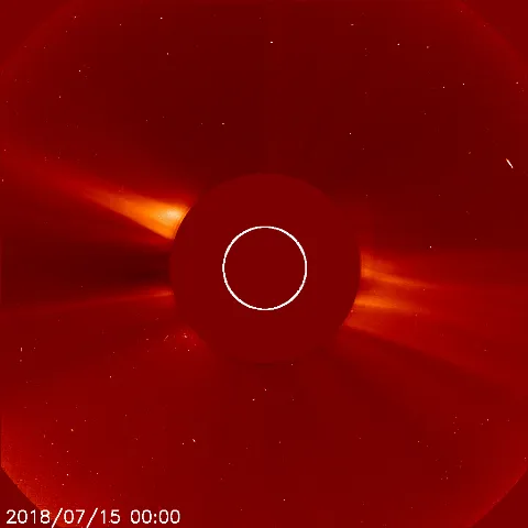 Image of solar wind