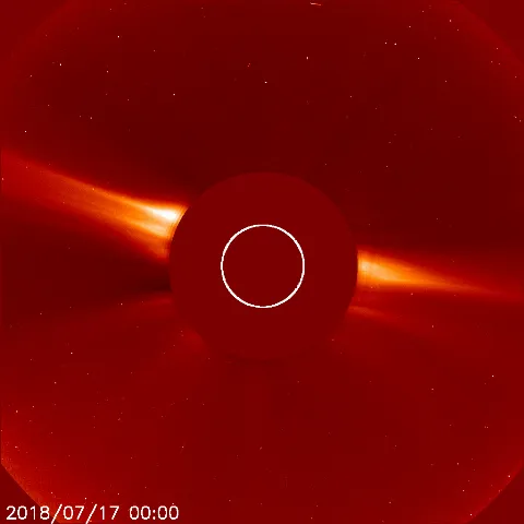 Image of solar wind