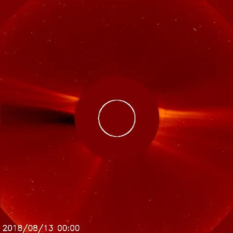 Image of solar wind