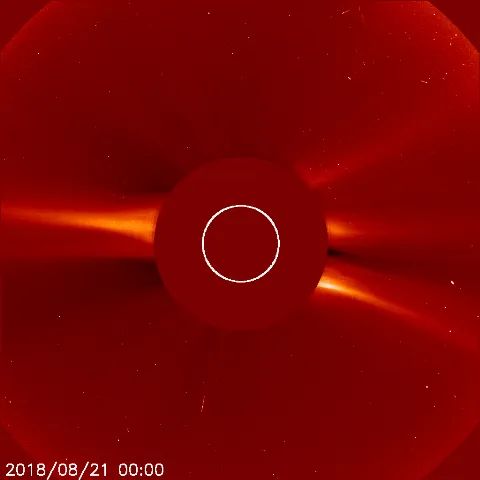 Image of solar wind