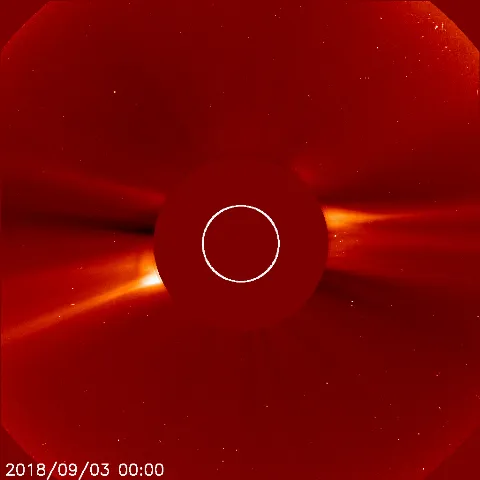 Image of solar wind