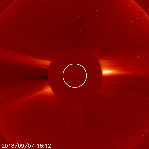 Image of solar wind