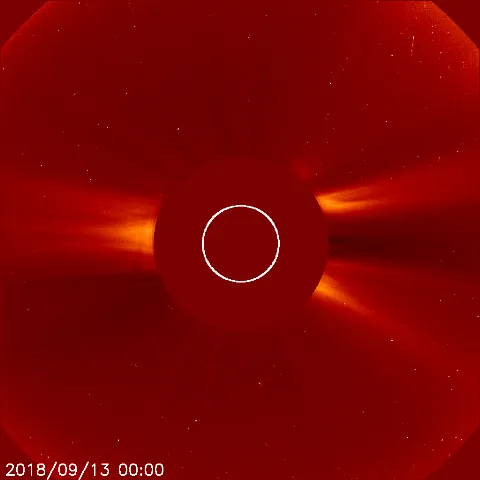 Image of solar wind