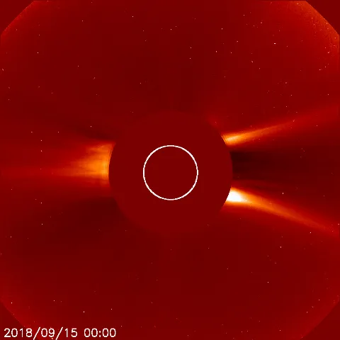 Image of solar wind