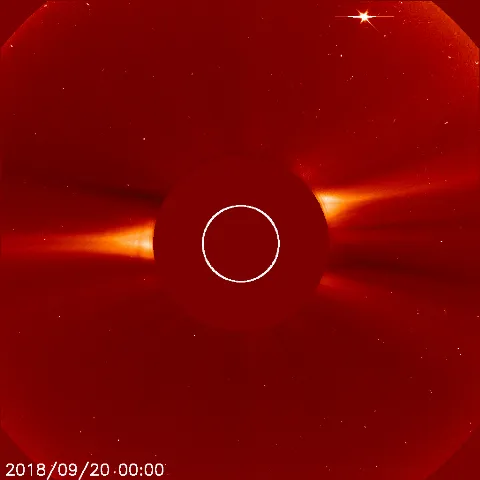 Image of solar wind