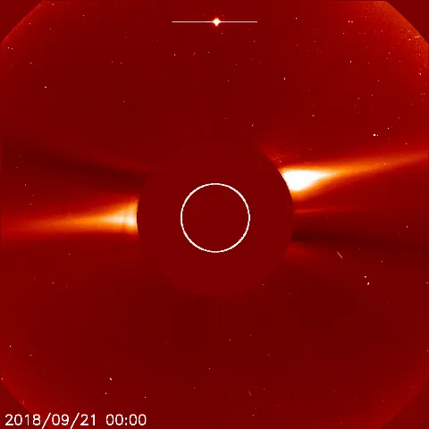 Image of solar wind