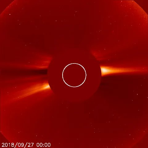 Image of solar wind