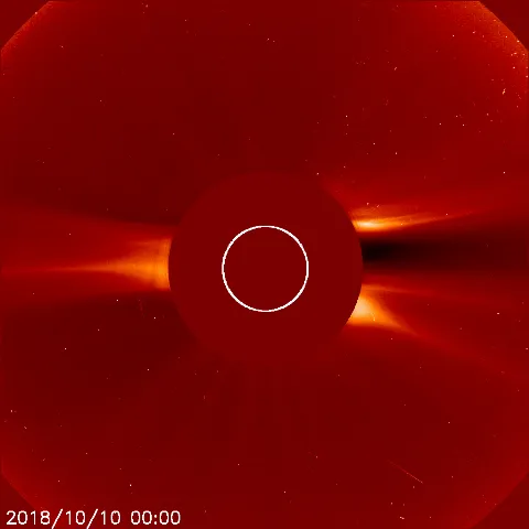 Image of solar wind