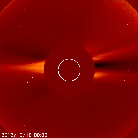 Image of solar wind