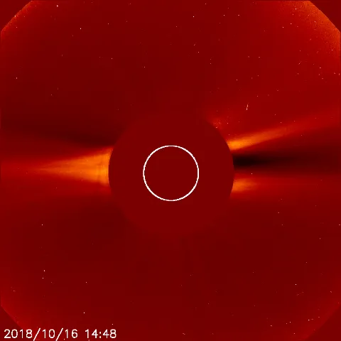 Image of solar wind