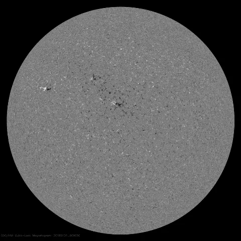 Image of Sun's magnetic field