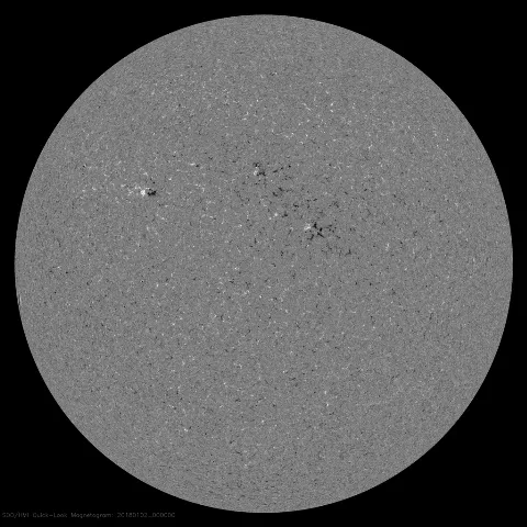 Image of Sun's magnetic field