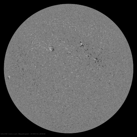 Image of Sun's magnetic field