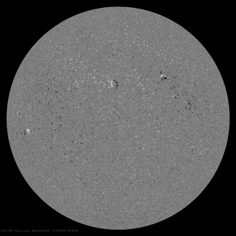 Image of Sun's magnetic field