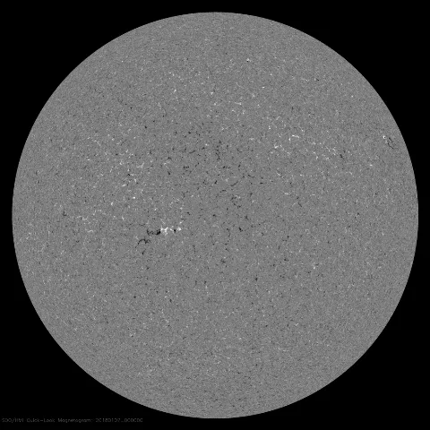 Image of Sun's magnetic field