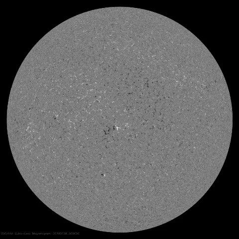 Image of Sun's magnetic field