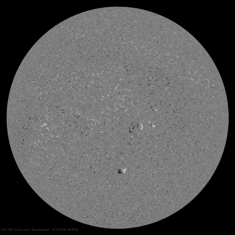 Image of Sun's magnetic field