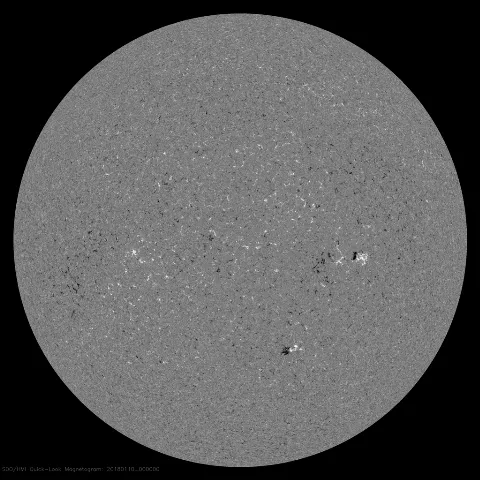 Image of Sun's magnetic field