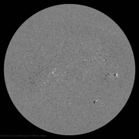 Image of Sun's magnetic field