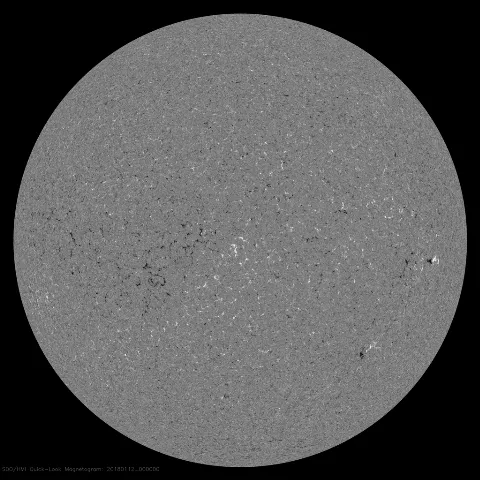 Image of Sun's magnetic field