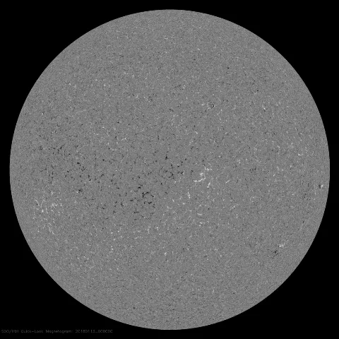 Image of Sun's magnetic field