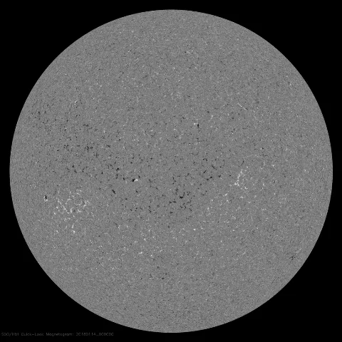 Image of Sun's magnetic field