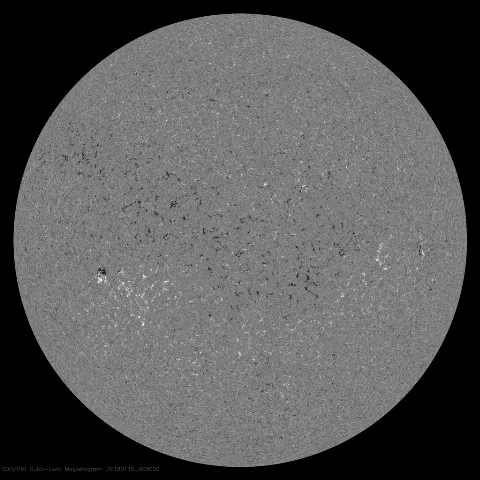 Image of Sun's magnetic field