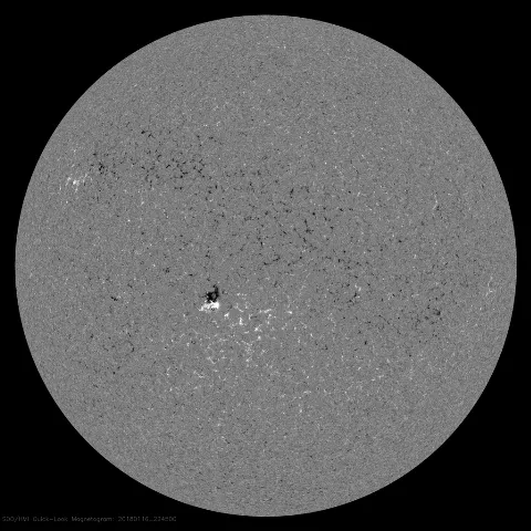 Image of Sun's magnetic field