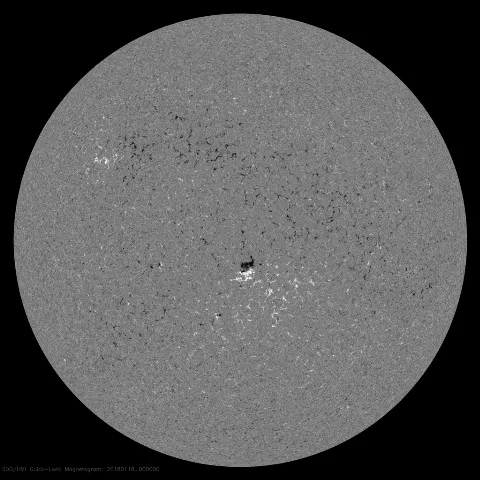 Image of Sun's magnetic field