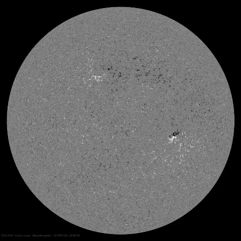 Image of Sun's magnetic field