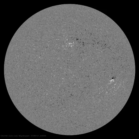 Image of Sun's magnetic field