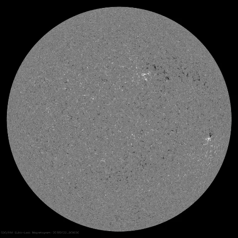 Image of Sun's magnetic field