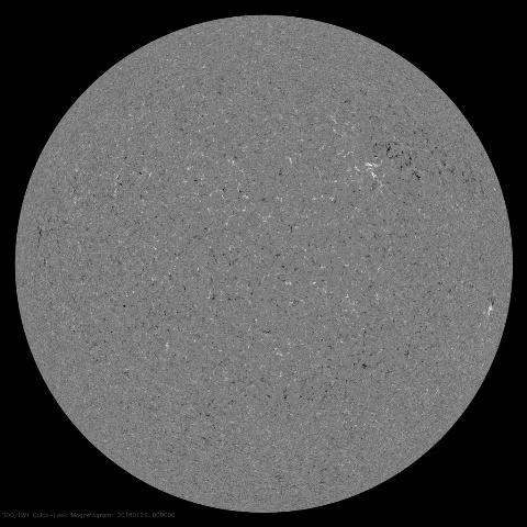 Image of Sun's magnetic field